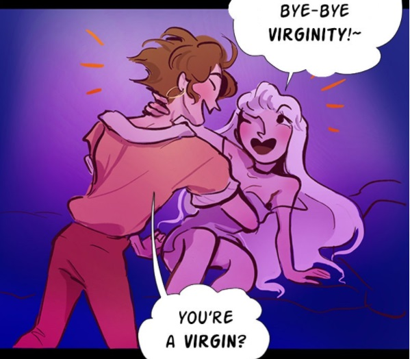 Фрейм из романтической новеллы Edith, автор Swansgarden, США