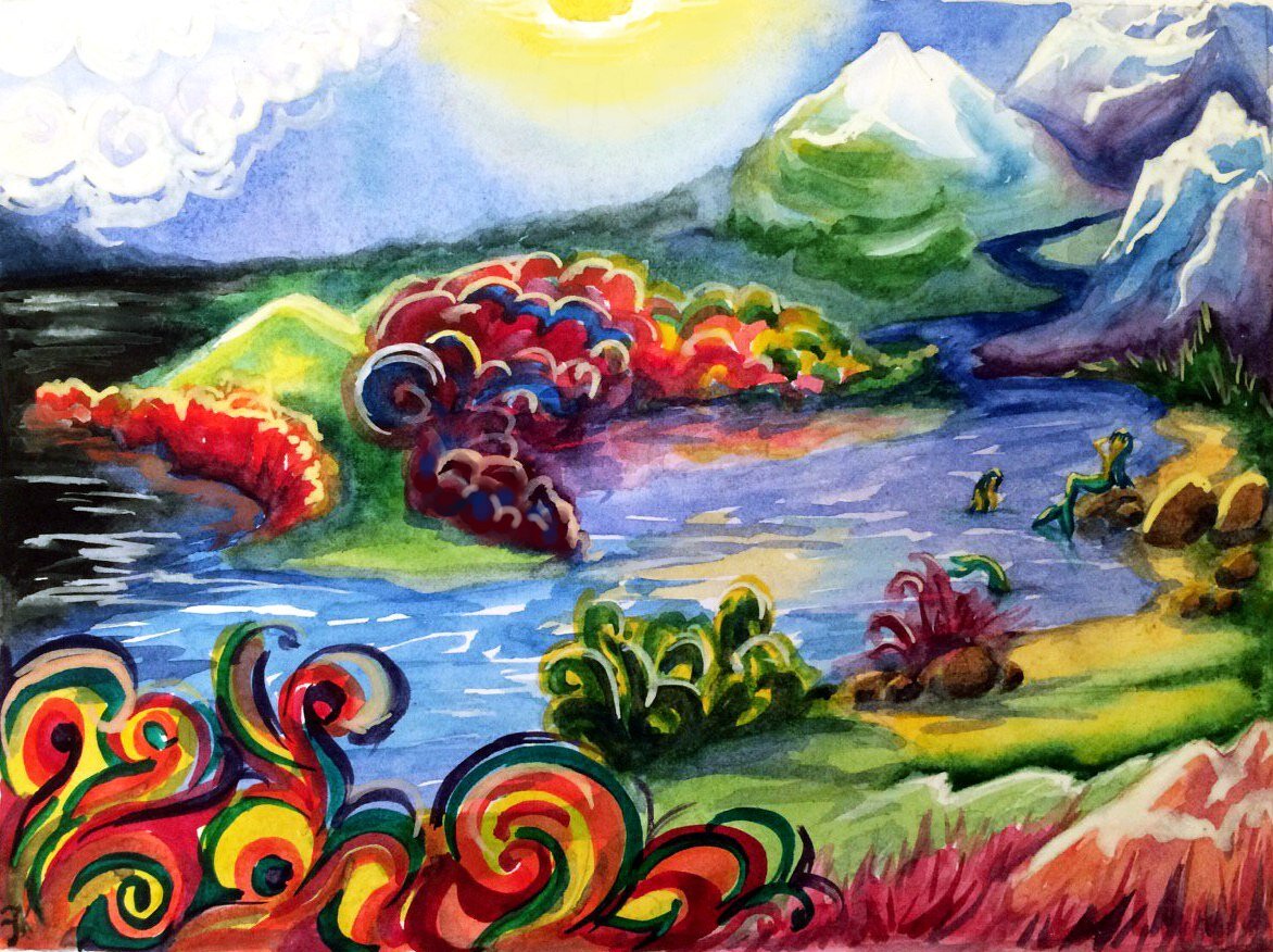 Рисунок Ирины Феи из книги "Долина сновидений правителя ночи, Сна"