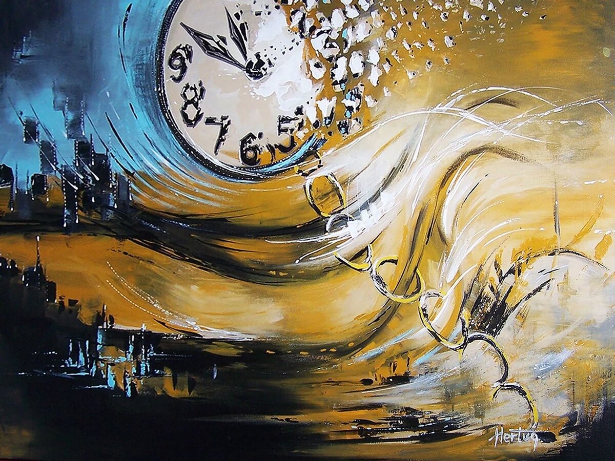 Фото из интернета "Время течёт вспять"