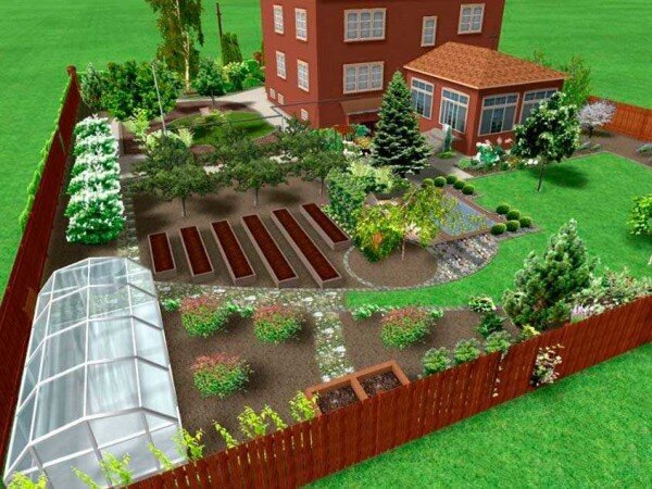  План участка — размещаем дом и основные постройки