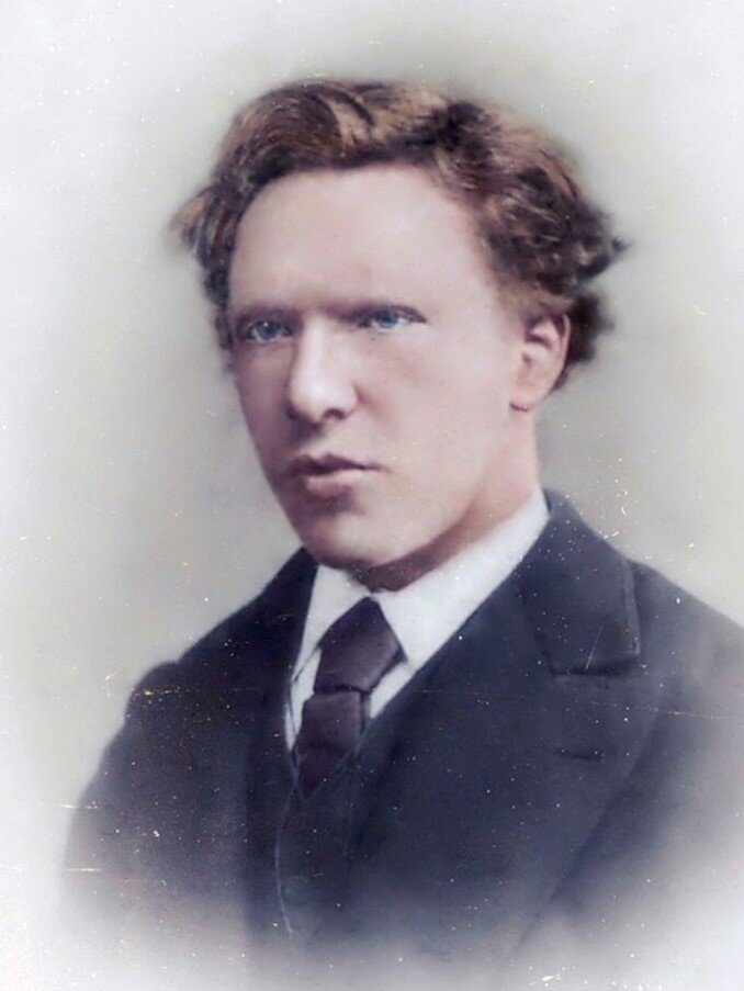 Окрашенный фотопортрет Винсента Ван Гога (Яндекс.Картинки)