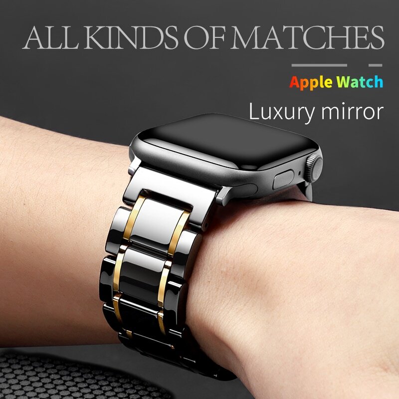Керамический браслет для apple watch 44mm