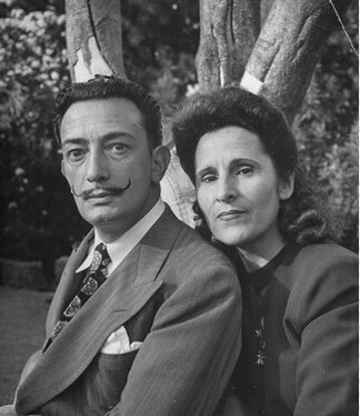 Сальвадор Дали и его супруга Гала