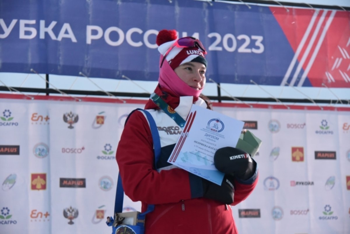    Наталья Непряева выиграла скиатлон на этапе Кубка России в Сыктывкаре