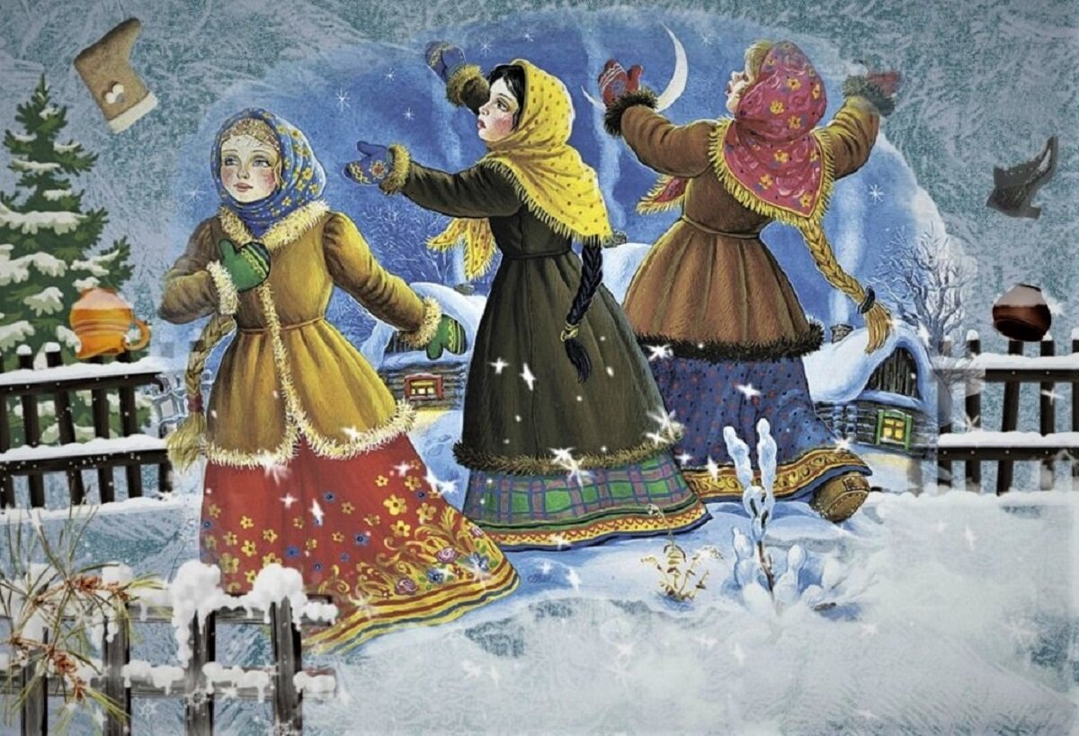 Гадание на валенке (фото взято с сайта b17.ru)