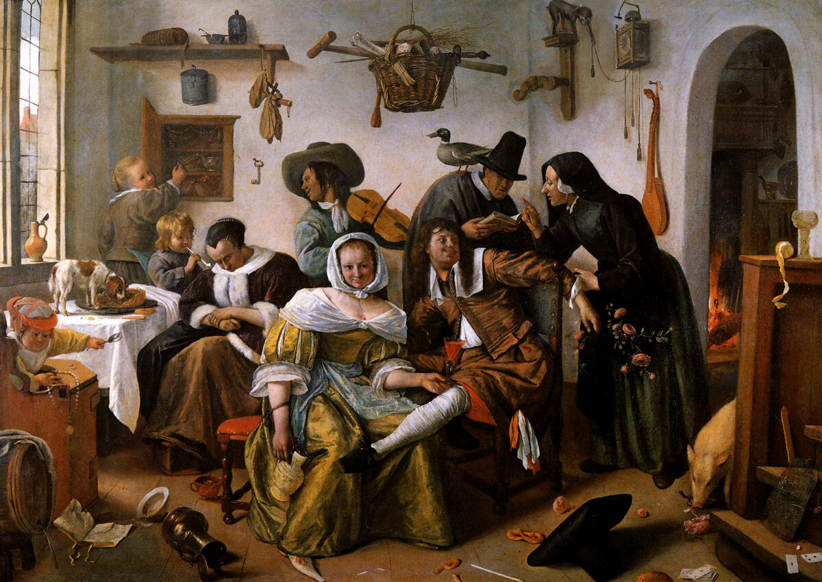 Jan Havickszoon Steen. Кавардак. Ок. 1663.