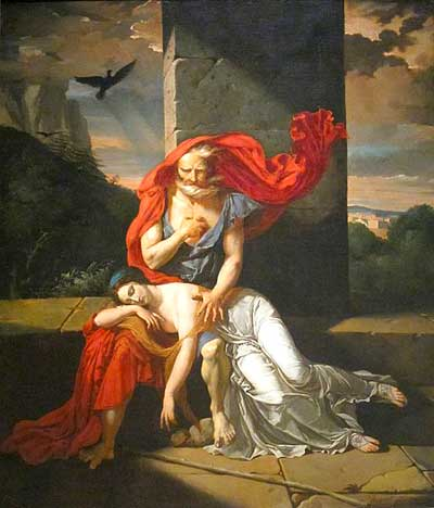 Эдип в Колоне. Картина Гарриета, 1798 
