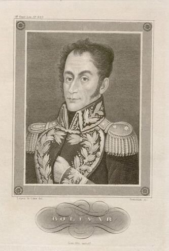 И.-Х.-Б. Готшик. Симон Боливар. Середина-вторая половина XIX века 
