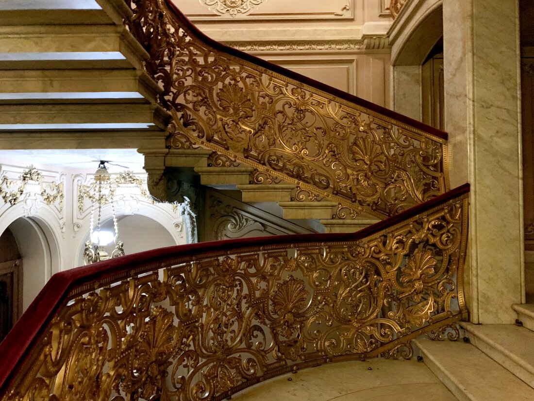 The grand staircase at the Paris Garnier Opera (yes, that same opera house of Ph