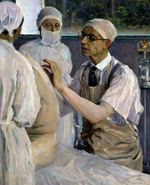 Нестеров М. В., «Портрет Сергея Сергеевича Юдина», 1933, холст, масло. 99 х 80 см, ГРМ, Санкт-Петербург