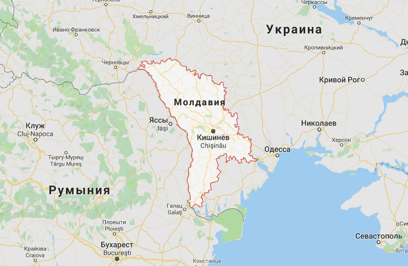 Карта молдовы и приднестровья подробная