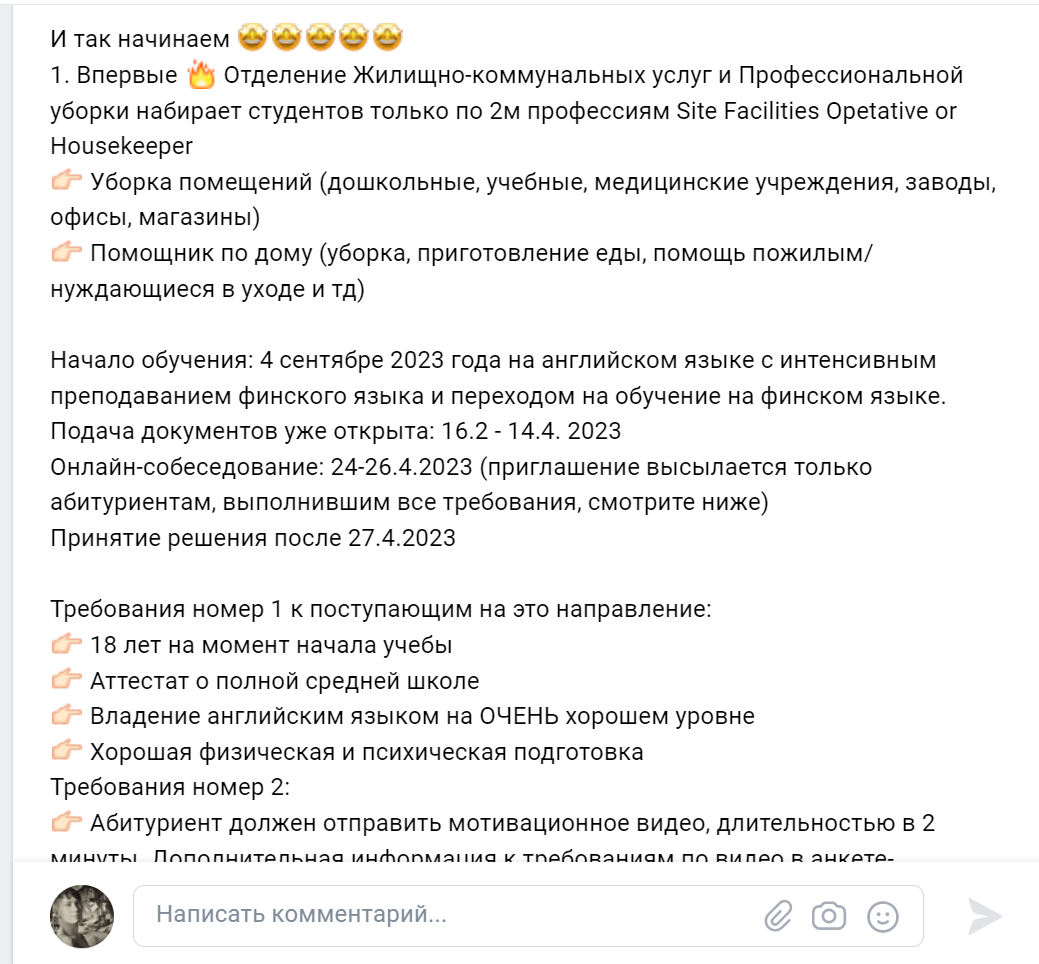 А вы знали, что множество наших эмигрантов учатся в финских ПТУ на...  уборщиков? | Анастасия Миронова | Дзен