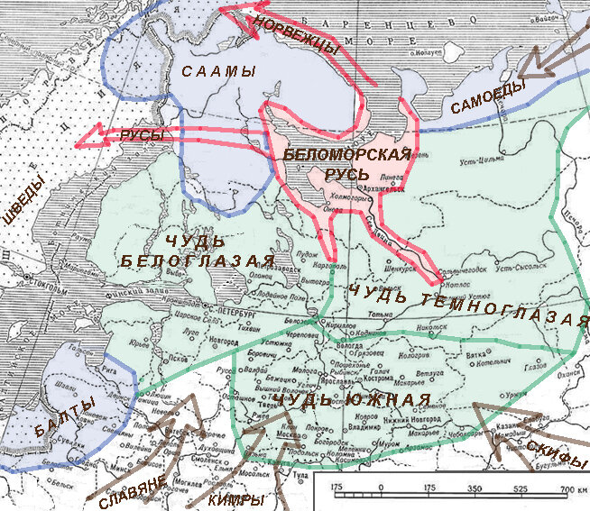 Чертеж городам русским и шведским до варяжского моря