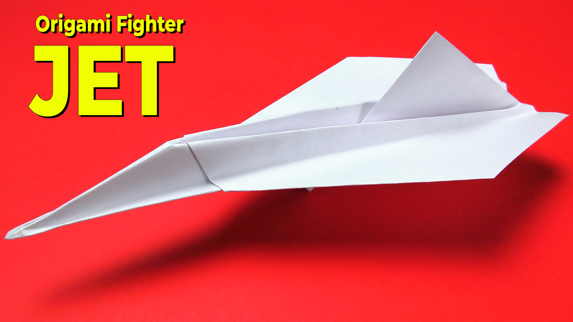 оригами самолет истребитель,как сделать из бумаги самолет, how to make origami plane