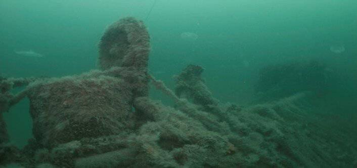 Подводная лодка Щ-211 ЧФ на дне моря 2003 г. Фото из открытых источников