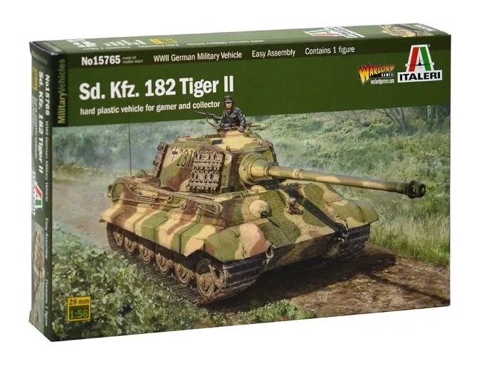 Сборная модель немецкий танк Королевский тигр от компании Italeri.