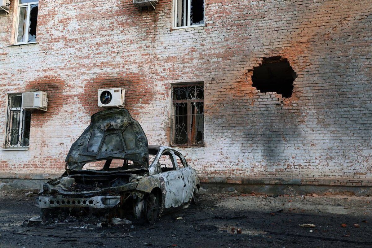 Последствия ночного обстрела г. Шебекино