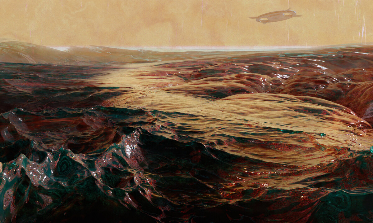 Солярис. Работа Ильи Ситченко: https://www.artstation.com/artwork/zDNAgL