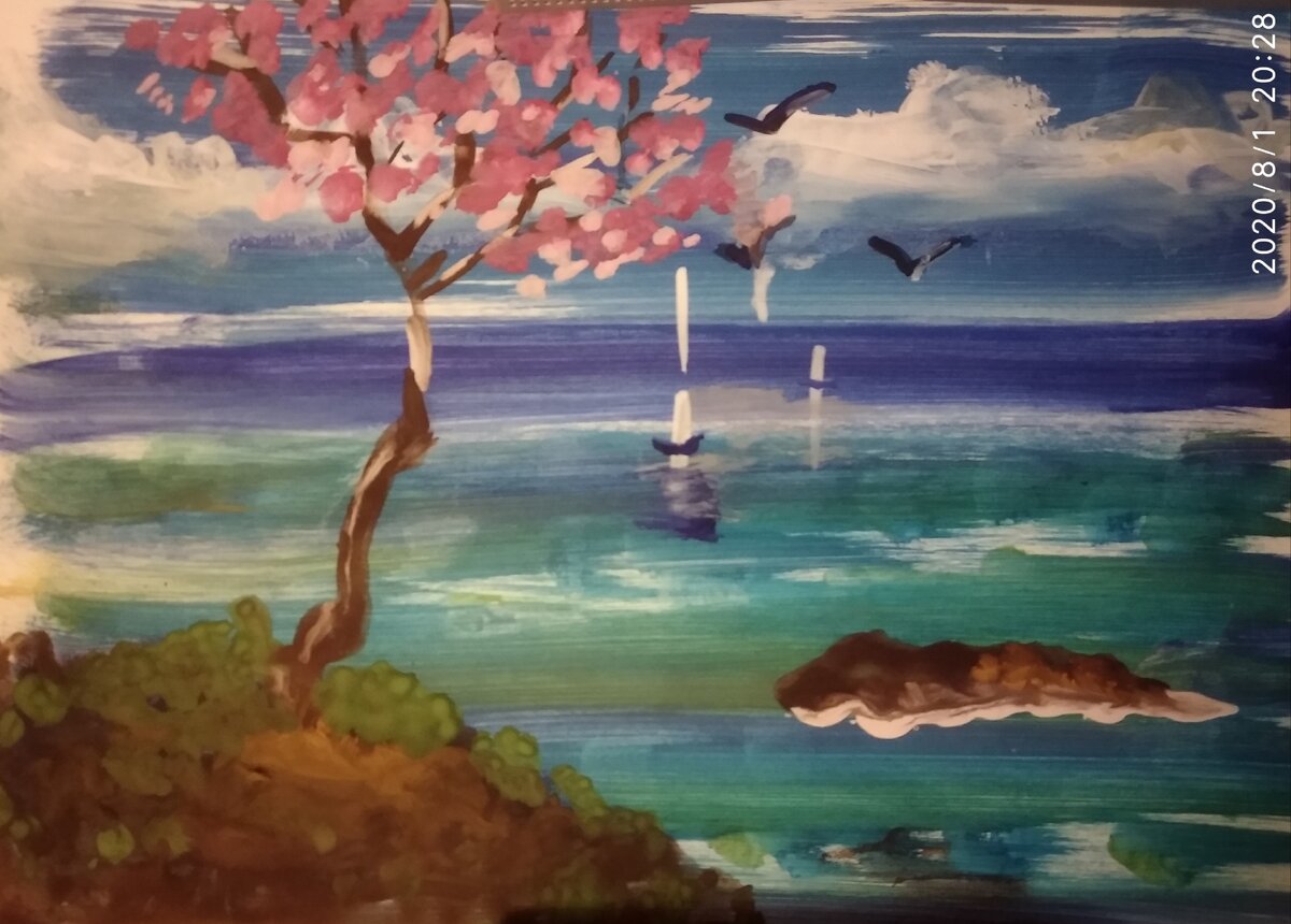 Вот так получилась первая работа