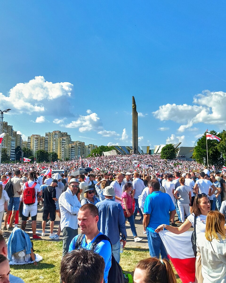 Митинг в Минске против действующей власти 16.08.2020