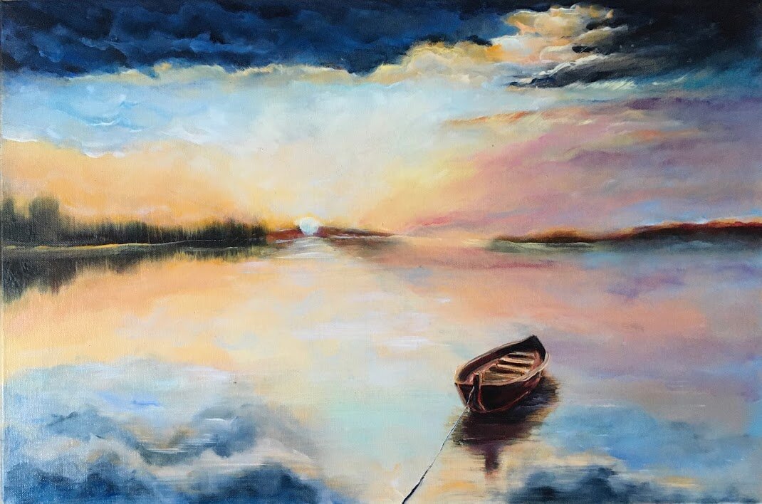 Целый мир. Холст масло 60х40 Мария Иванова 2019