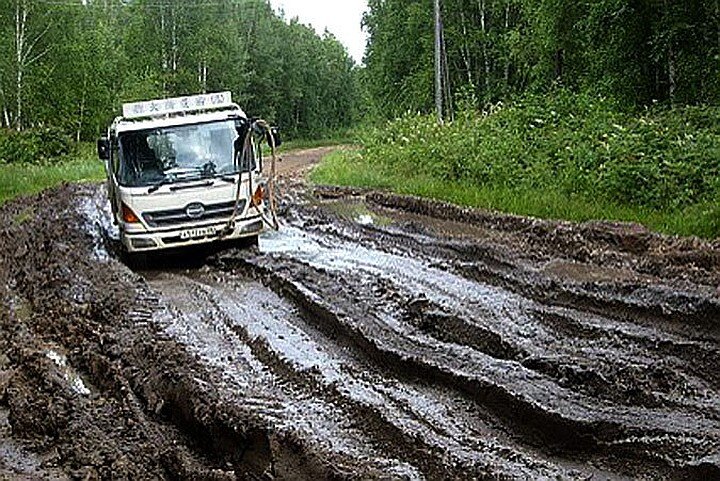 Нынешнее состояние дороги до Февральска