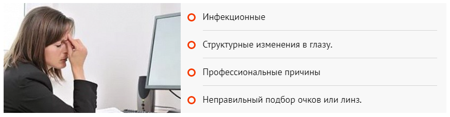 Почему болят глаза?