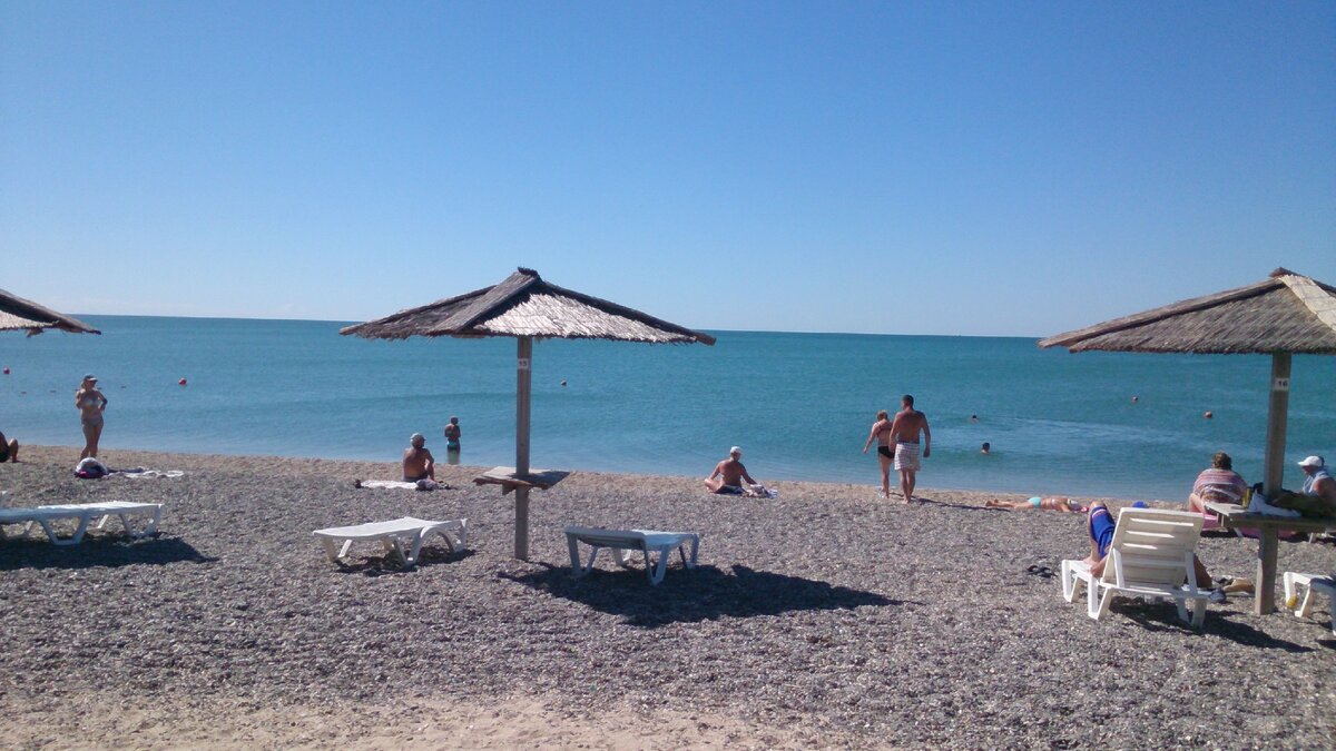 Вот такая "густонаселённость на пляже"