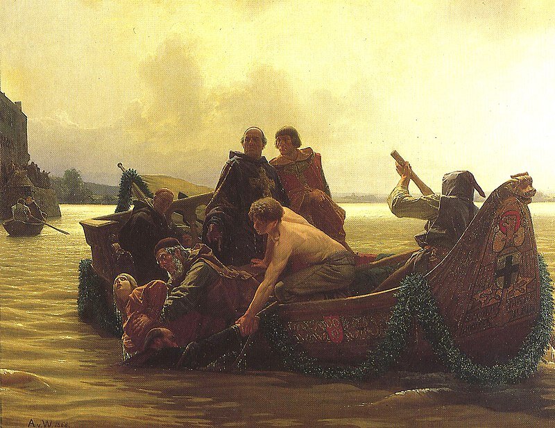 А. фон Вернер "Похищение Генри IV архиепископа Анно Кельн"   (1868) Городской музей Дюссельдорфа 