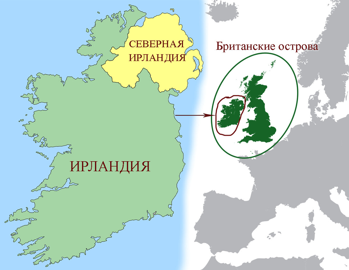 карта северной ирландии