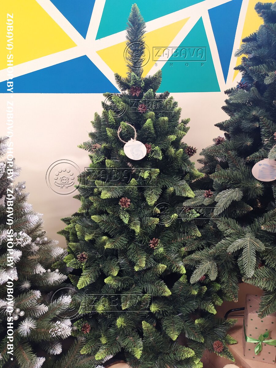 Искусственная ель(сосна) "Снежная Королева с салатовыми концами". Источник: zabava-shop.by