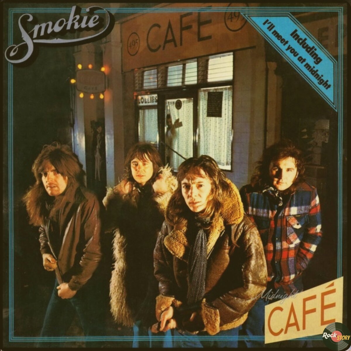 На фотографии: обложка альбома Midnight Café группы Smokie 