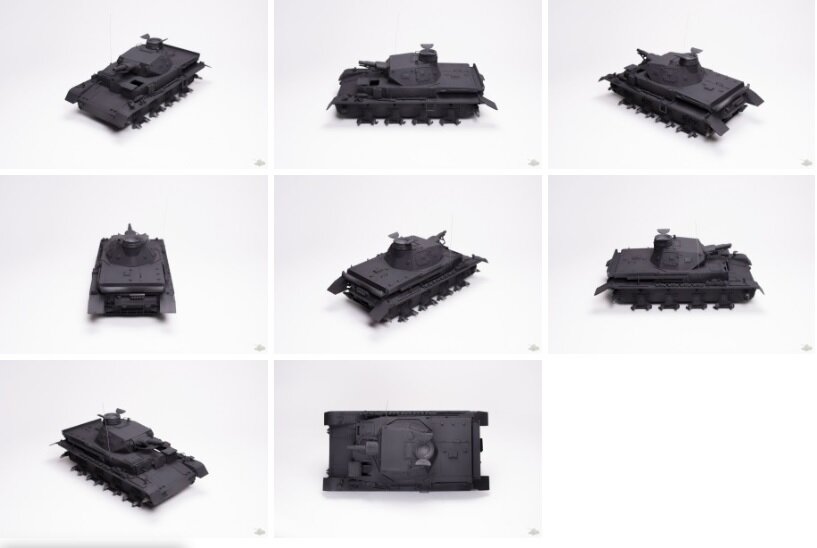 Модель, после нанесения базового слоя. 