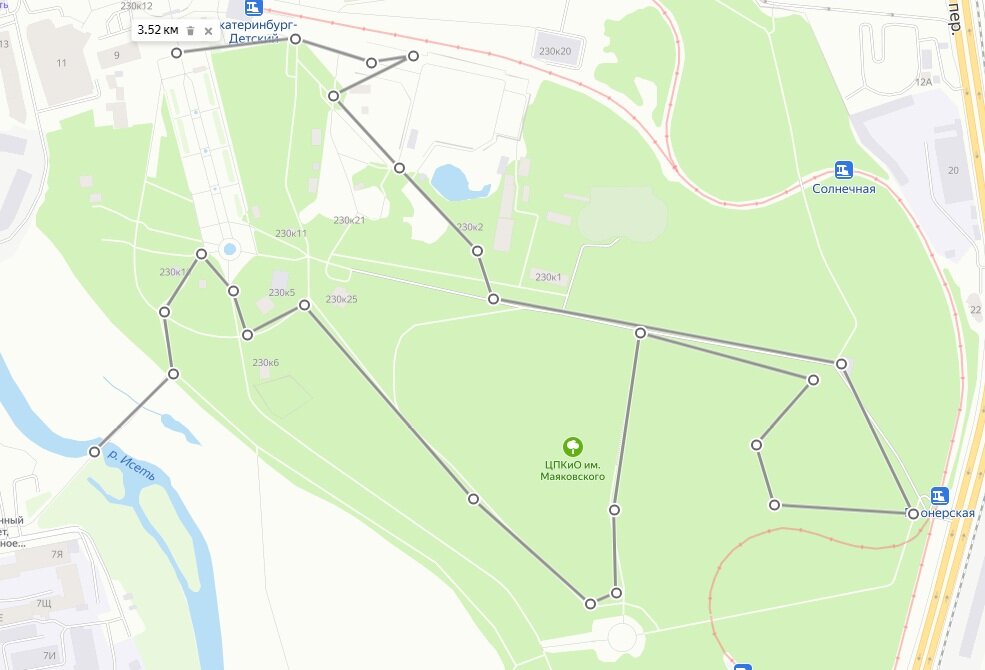Карта парка маяковского в екатеринбурге