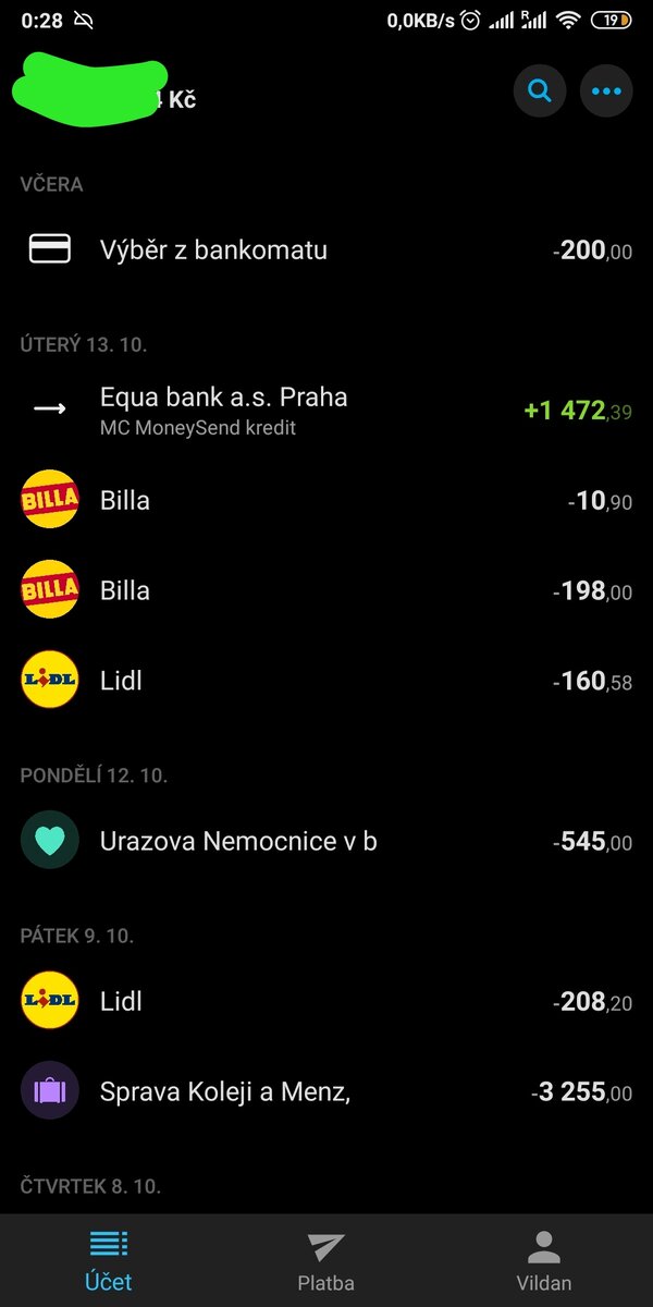 В приложении можно посмотреть историю оплаты и количество средств на счету, никаких других действий и быть не может