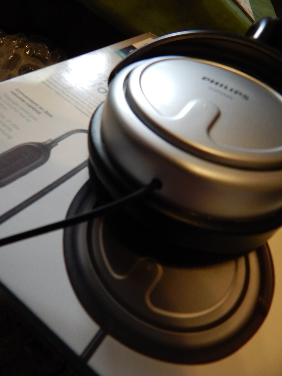 Вот так провод выходил из корпуса наушника...