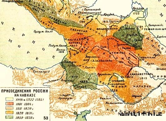 Город карс в период отраженных на схеме событий входил в состав российской империи