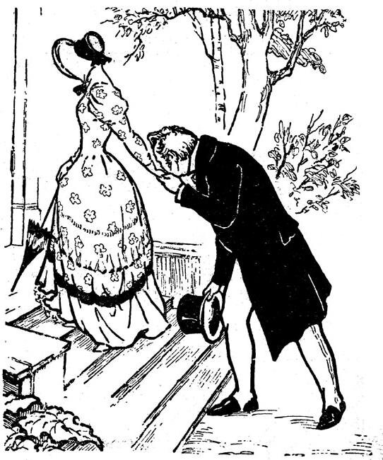 Иллюстрация к роману. Обломов и Ольга Ильинская