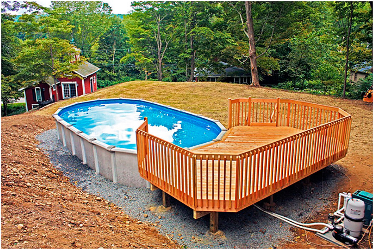 бассейн в гостевом домике