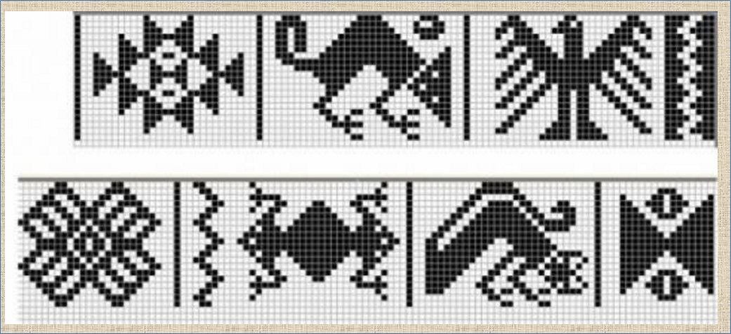 Кокопелли схема вязания жаккард спицами