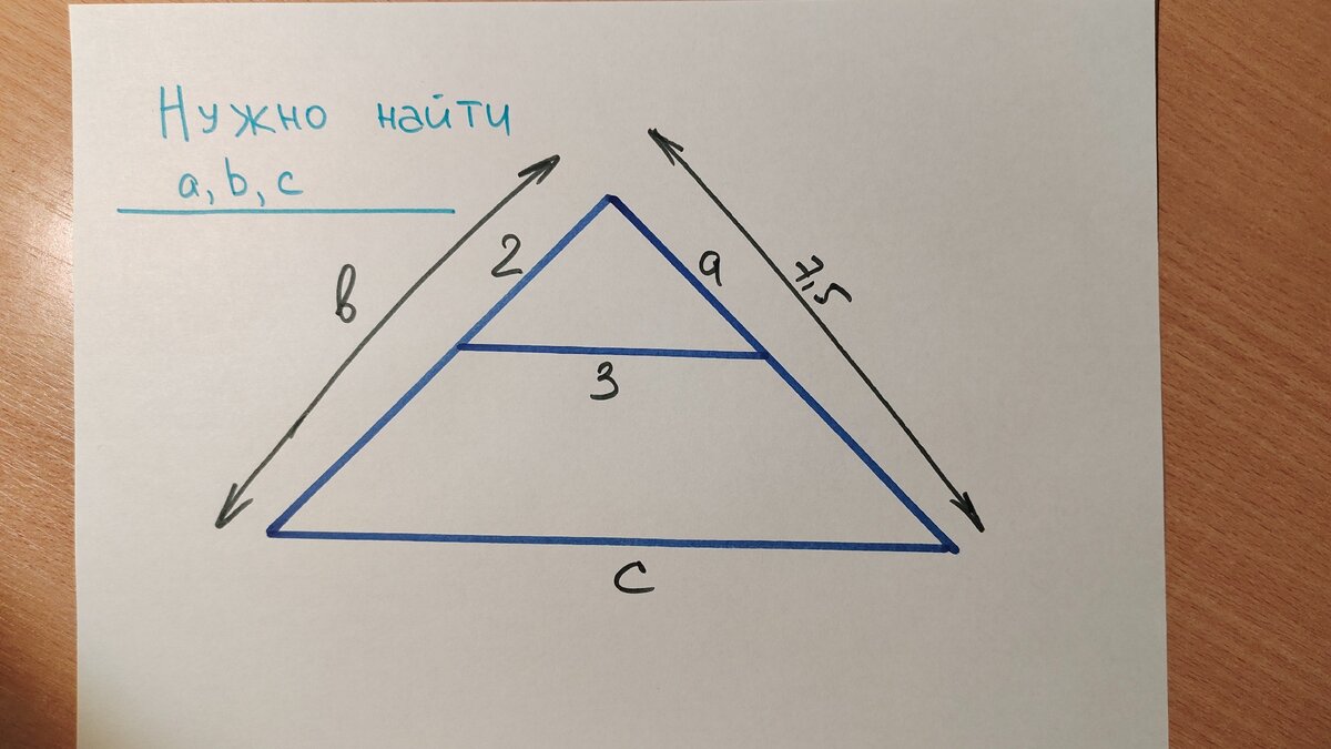 На рисунке подобными треугольниками будут a b c d e