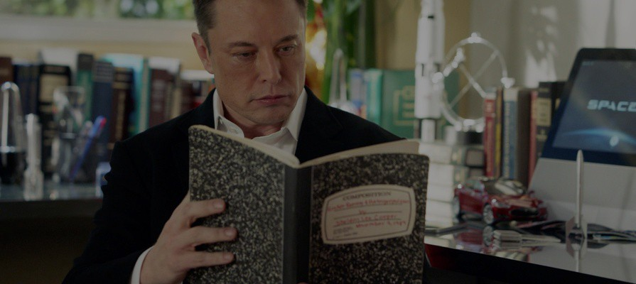 Илон Маск читает.