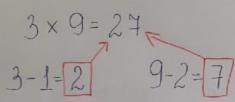 Рисунок 1. Решение примера 3*9