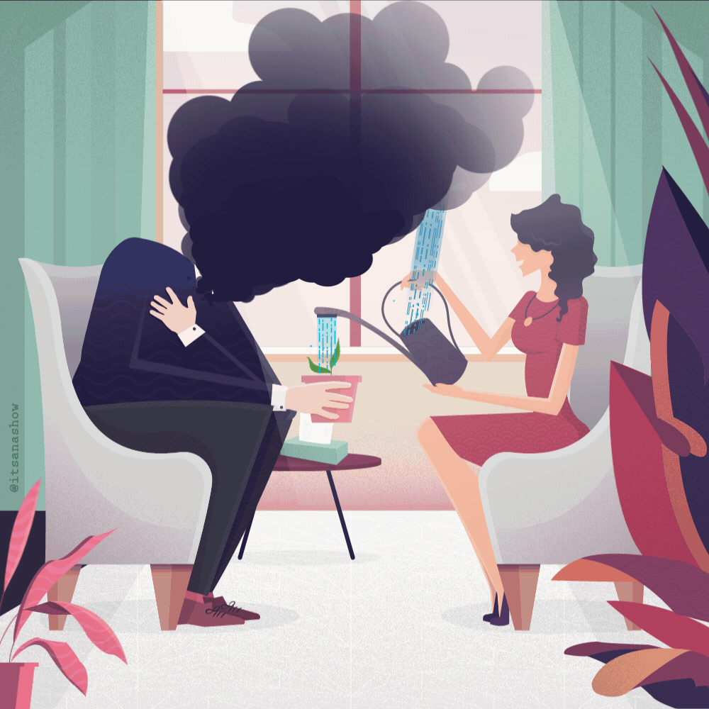 Иллюстрация от @iteanachow на Behance