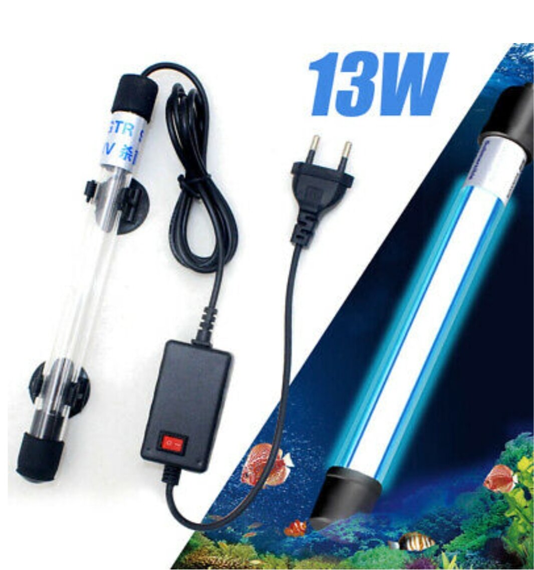 220V LED аквариум УФ стерилизационная лампа стерилизатор лампа очиститель воды DE!