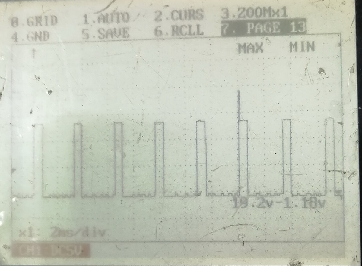 Скачок до 19.2В