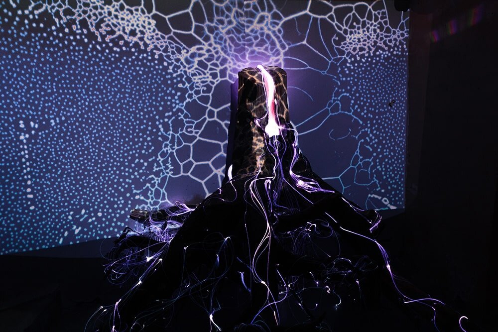 Экспонат Григория Киргизова «Киберриза» на выставке Оптомицелий» © Михаил Вильчук«