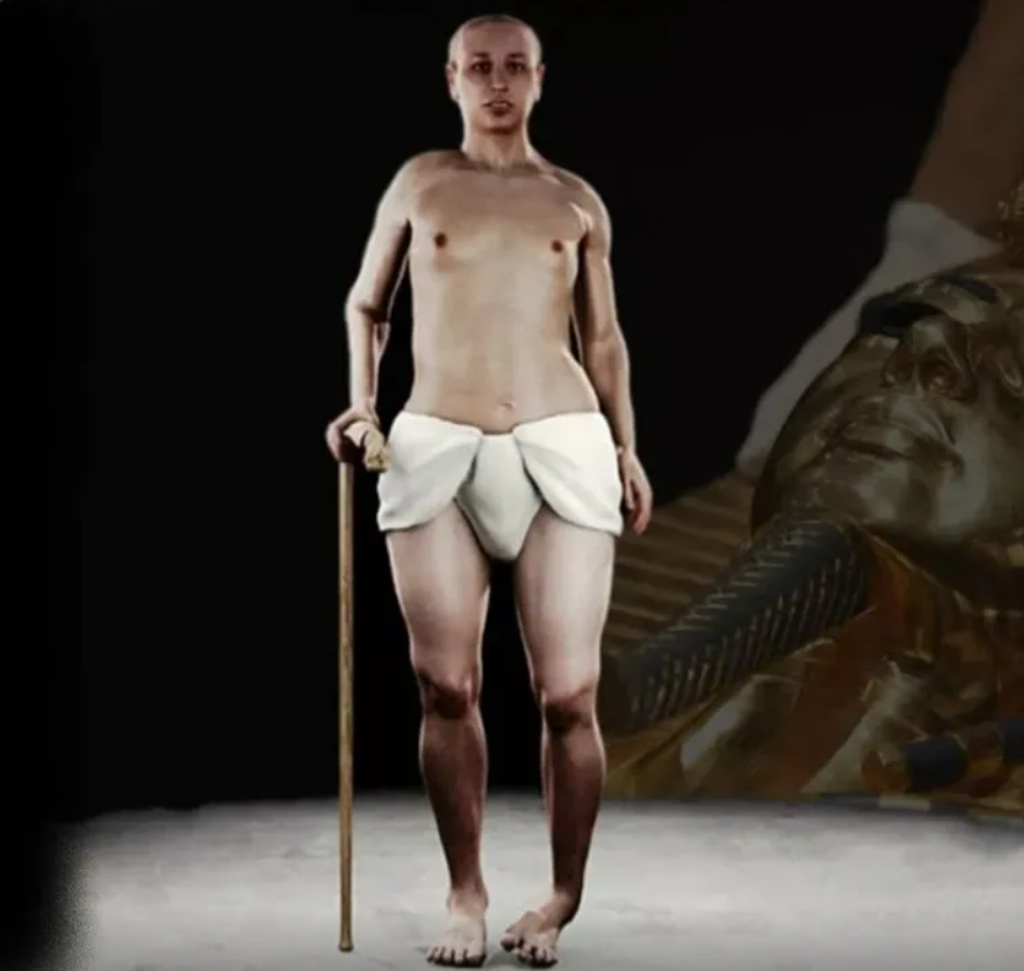 Компьютерная модель того, как мог выглядеть Тутанхамон