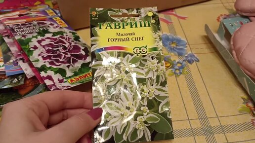 Посылка от подписчицы .Семена и еще много всего.)))))