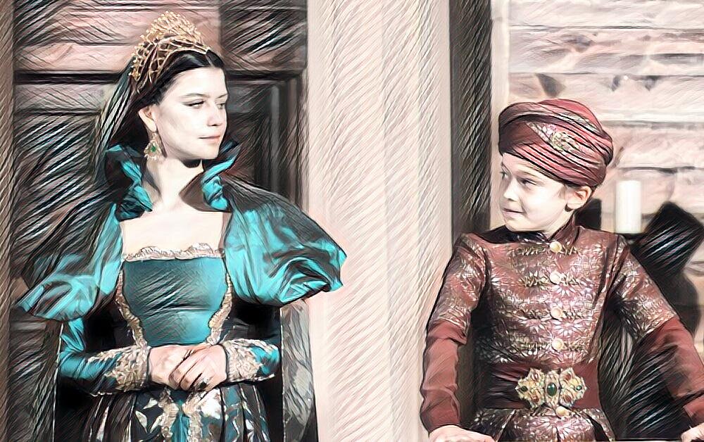 Образ Кесем-султан и Мурада IV (в детстве) в сериале «Великолепный век. Империя Кесем»